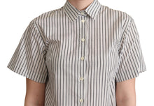 Load image into Gallery viewer, Dolce & Gabbana Chic Monochrome Striped Polo Shirt