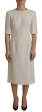 Load image into Gallery viewer, Dolce & Gabbana Exquisite Jacquard Midi Dress in White
