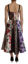 Load image into Gallery viewer, Dolce & Gabbana Patchwork Elegance Silk Blend Dress