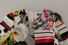 Load image into Gallery viewer, Dolce & Gabbana Multicolor Patchwork Charmeuse Sheath Dress