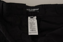 Load image into Gallery viewer, Dolce & Gabbana Elegant Black Brocade Cropped Pants