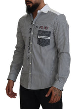 Load image into Gallery viewer, Dolce & Gabbana Slim Fit Striped Casual Shirt with Channel Motive