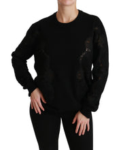 Load image into Gallery viewer, Dolce & Gabbana Elegant Cashmere Crewneck Sweater with Lace Detail