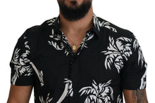 Load image into Gallery viewer, Dolce & Gabbana Elegant Black Palm Tree Print Casual Shirt