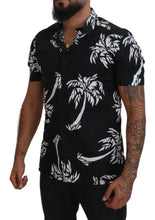 Load image into Gallery viewer, Dolce & Gabbana Elegant Black Palm Tree Print Casual Shirt