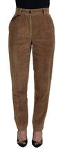 Load image into Gallery viewer, Dolce & Gabbana Elegant Brown Corduroy Pants for Sophisticated Style