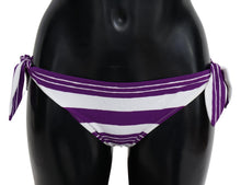Load image into Gallery viewer, Dolce & Gabbana Chic Striped Bikini Bottom - Effortless Poolside Glamour