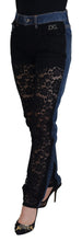 Load image into Gallery viewer, Dolce & Gabbana Elegant Floral Lace Front Denim