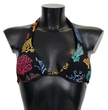 Load image into Gallery viewer, Dolce & Gabbana Chic Coral Print Bikini Top Luxury Swimwear