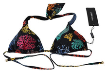 Load image into Gallery viewer, Dolce & Gabbana Chic Coral Print Bikini Top Luxury Swimwear