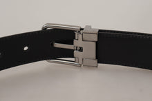 Load image into Gallery viewer, Dolce & Gabbana Elegant Black Leather Belt with Metal Buckle