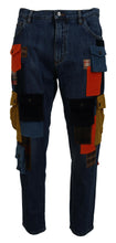 Load image into Gallery viewer, Dolce & Gabbana Chic Patchwork Cargo Denim Jeans