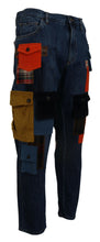 Load image into Gallery viewer, Dolce & Gabbana Chic Patchwork Cargo Denim Jeans