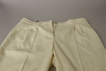 Load image into Gallery viewer, Dolce & Gabbana Elegant Ivory High-Waist Wool Pants