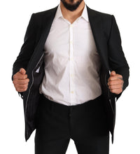 Load image into Gallery viewer, Dolce & Gabbana Sleek Black Virgin Wool Martini Suit