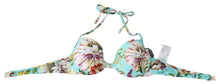 Load image into Gallery viewer, Dolce & Gabbana Chic Mint Green Floral Bikini Top