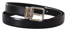 Load image into Gallery viewer, Dolce & Gabbana Elegant Leather Belt with Metal Buckle