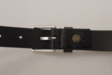 Load image into Gallery viewer, Dolce & Gabbana Elegant Black Leather Belt with Metal Buckle