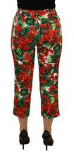 Load image into Gallery viewer, Dolce & Gabbana Chic Cropped Mid Waist Pants - Multicolor