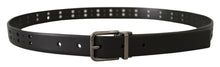 Load image into Gallery viewer, Dolce & Gabbana Elegant Black Leather Belt with Metal Buckle