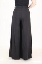 Load image into Gallery viewer, Dolce & Gabbana Black Wide Leg High Waist Women Wool Pants