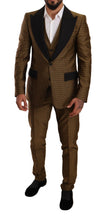 Load image into Gallery viewer, Dolce & Gabbana Elegant Yellow Patterned Three-Piece Suit