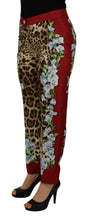 Load image into Gallery viewer, Dolce & Gabbana Elegant Multicolor High Waist Silk Pants