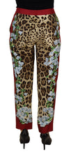 Load image into Gallery viewer, Dolce & Gabbana Elegant Multicolor High Waist Silk Pants