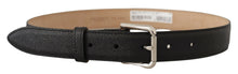 Load image into Gallery viewer, Dolce & Gabbana Sleek Black Authentic Leather Belt