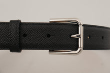 Load image into Gallery viewer, Dolce & Gabbana Sleek Black Authentic Leather Belt