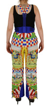 Load image into Gallery viewer, Dolce & Gabbana Multicolor High Waist Snow Pants