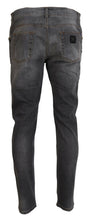 Load image into Gallery viewer, Dolce & Gabbana Elegant Gray Slim Fit Denim Jeans