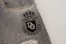 Load image into Gallery viewer, Dolce & Gabbana Elegant Gray Slim Fit Denim Jeans