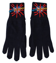 Load image into Gallery viewer, Dolce & Gabbana Blue Virgin Wool Unisex Gloves