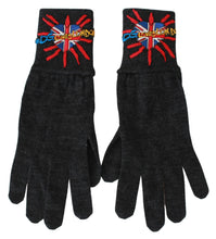 Load image into Gallery viewer, Dolce & Gabbana Gray Virgin Wool Unisex Gloves