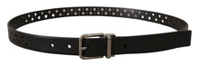 Load image into Gallery viewer, Dolce & Gabbana Elegant Black Leather Belt with Metal Buckle