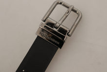 Load image into Gallery viewer, Dolce & Gabbana Elegant Black Leather Belt with Metal Buckle