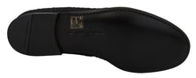 Load image into Gallery viewer, Dolce & Gabbana Elegant Jacquard Black Loafers Slide On Flats