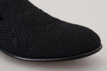 Load image into Gallery viewer, Dolce & Gabbana Elegant Jacquard Black Loafers Slide On Flats