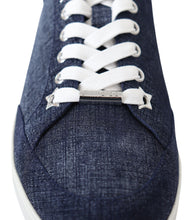 Load image into Gallery viewer, Jimmy Choo Chic Slip-On Blue Denim Suede Sneakers
