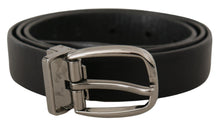 Load image into Gallery viewer, Dolce & Gabbana Elegant Black Leather Designer Belt