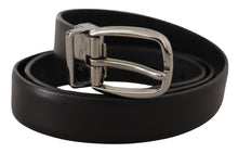 Load image into Gallery viewer, Dolce & Gabbana Elegant Black Leather Designer Belt