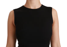 Load image into Gallery viewer, Dolce & Gabbana Elegant Black Fit Flare Wool Blend Dress
