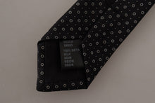 Load image into Gallery viewer, Dolce & Gabbana Elegant Black White Polka Dot Silk Tie