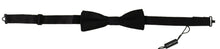 Load image into Gallery viewer, Dolce & Gabbana Elegant Black Silk Bow Tie