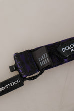 Load image into Gallery viewer, Dolce & Gabbana Elegant Blue Geometric Silk Bow Tie