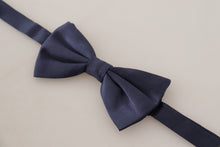 Load image into Gallery viewer, Dolce & Gabbana Stunning Silk Blue Bow Tie