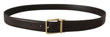 Load image into Gallery viewer, Dolce & Gabbana Elegant Leather Logo Engraved Belt