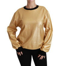 Load image into Gallery viewer, Dolce & Gabbana Elegant Gold Crew Neck Cotton Sweater