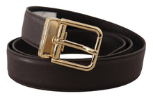 Load image into Gallery viewer, Dolce & Gabbana Elegant Leather Logo Engraved Belt
